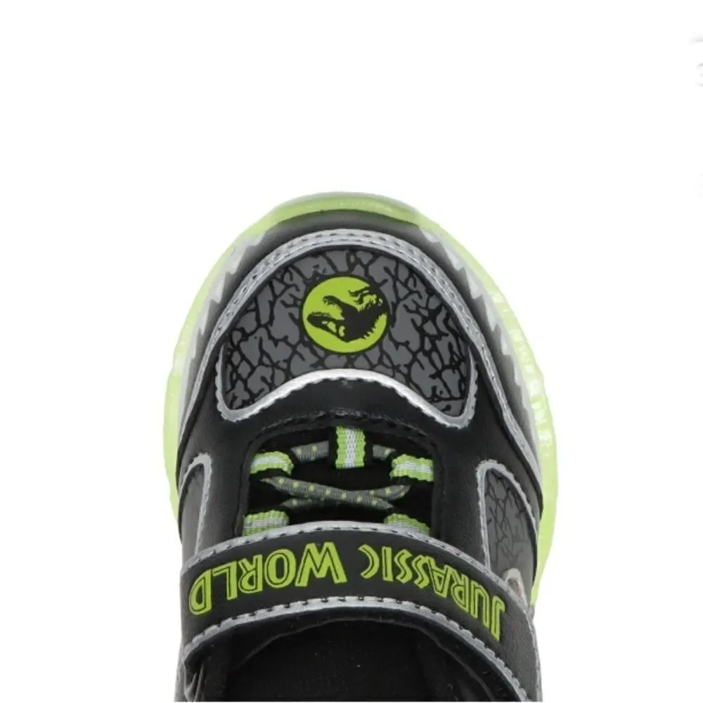 Jurassic World Baby Boys Athletic Light-up Sneaker Shoes Size 5